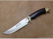 Нож "Рыбак" Х12МФ, граб, латунь