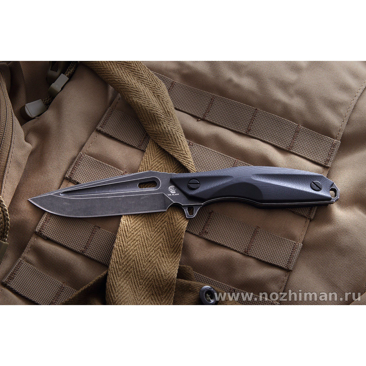 Mr.Blade нож Hokum сталь Aus-8 блэквош, рукоять G10