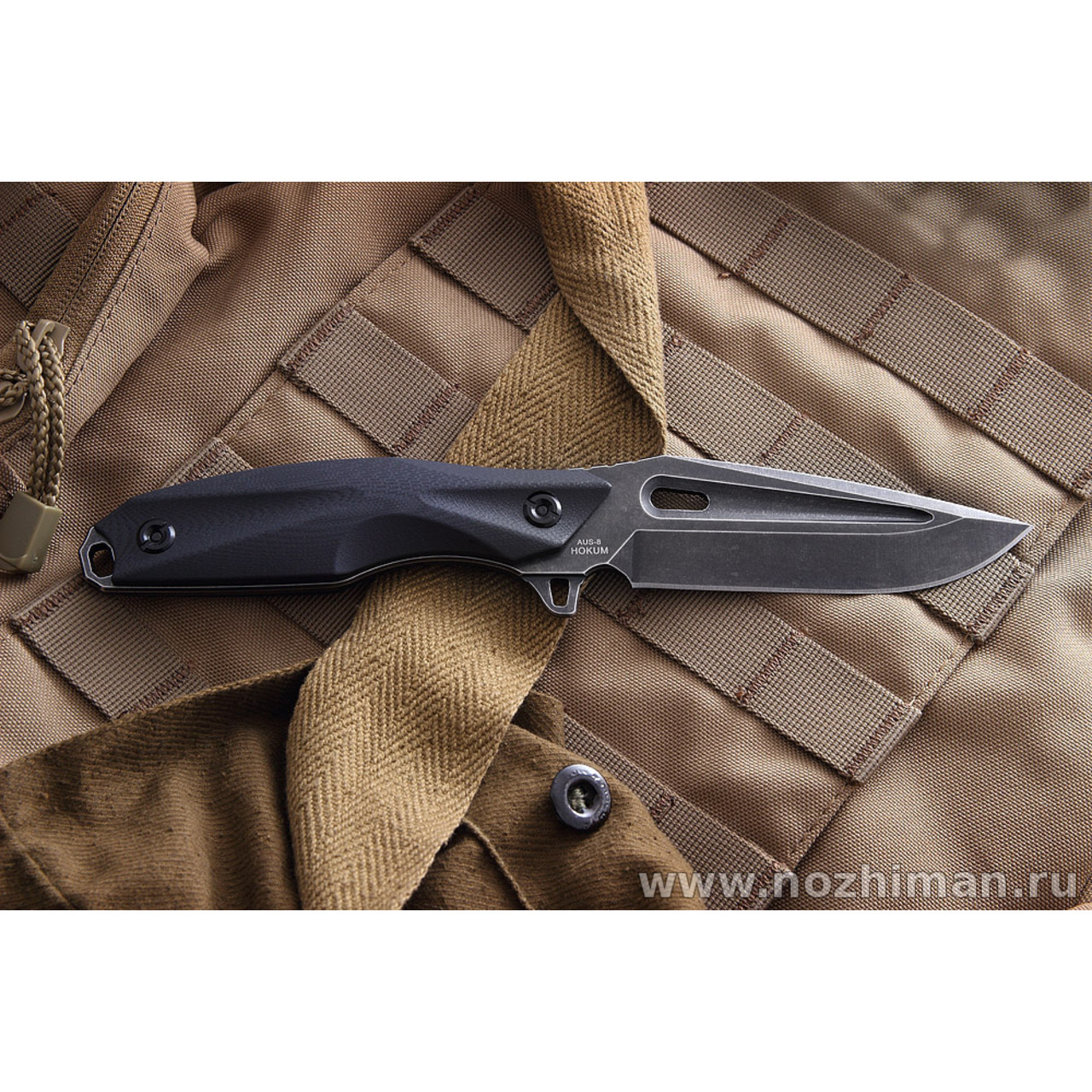 Mr.Blade нож Hokum сталь Aus-8 блэквош, рукоять G10