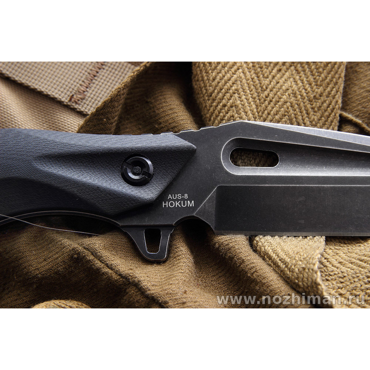 Mr.Blade нож Hokum сталь Aus-8 блэквош, рукоять G10