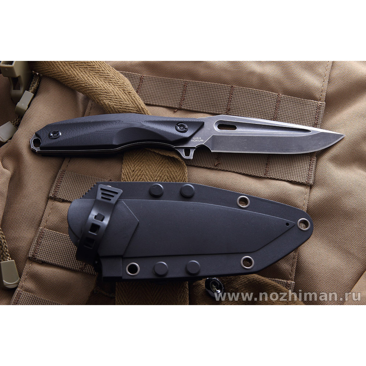 Mr.Blade нож Hokum сталь Aus-8 блэквош, рукоять G10