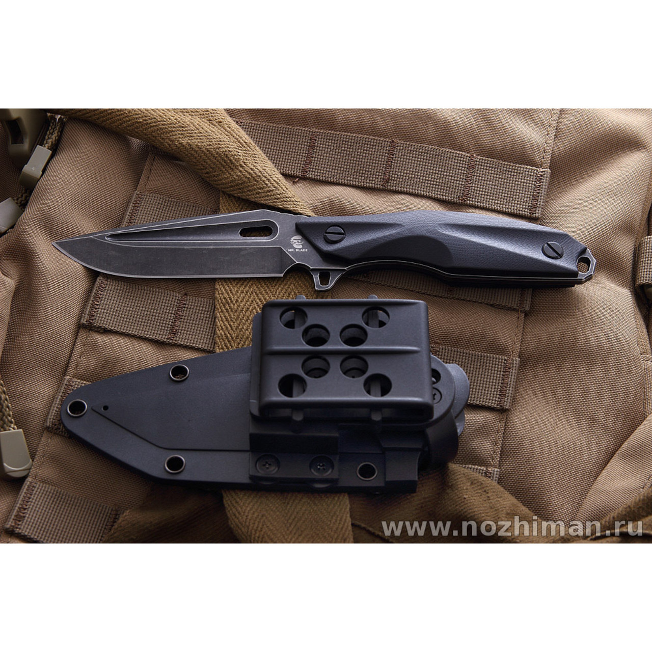 Mr.Blade нож Hokum сталь Aus-8 блэквош, рукоять G10
