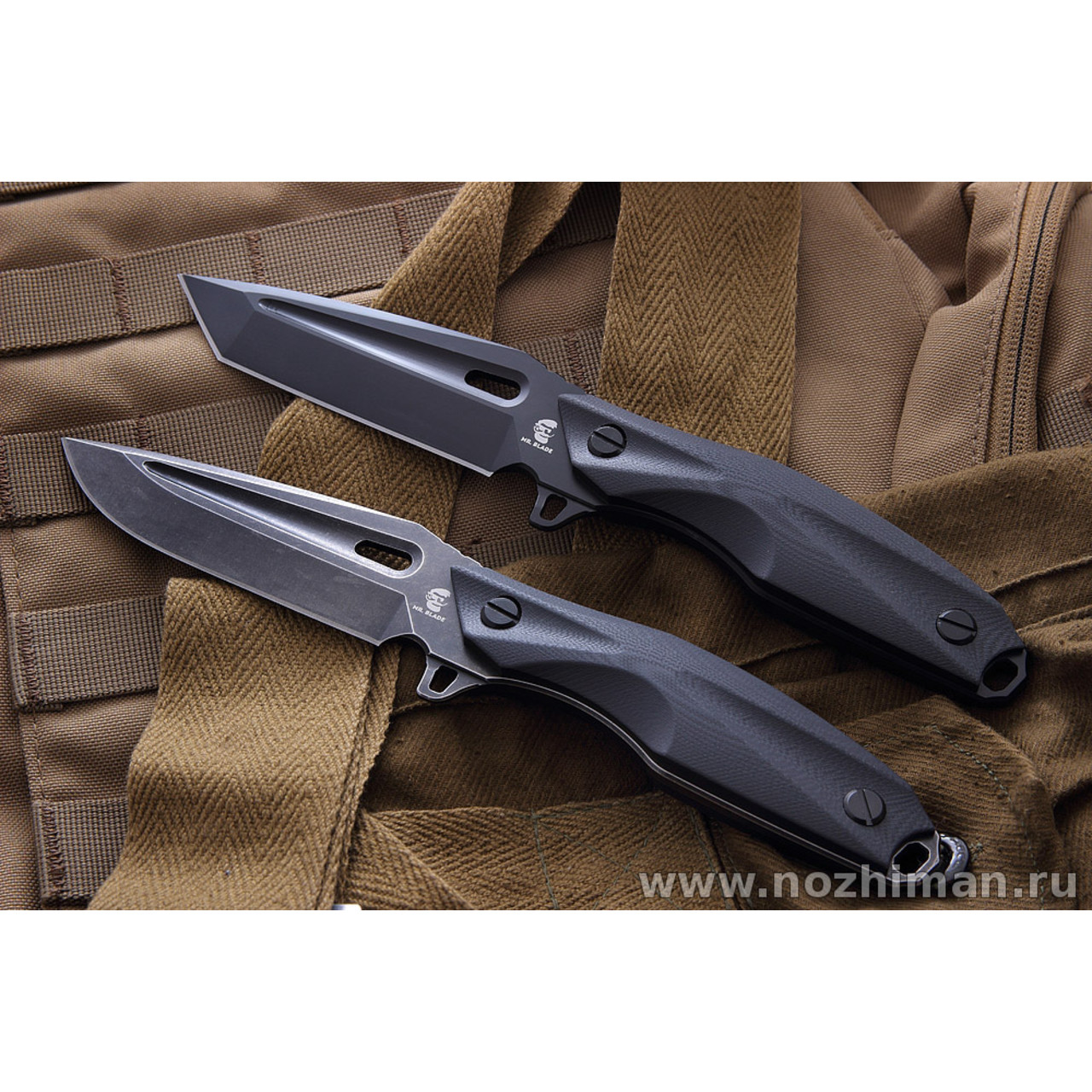 Mr.Blade нож Hokum сталь Aus-8 блэквош, рукоять G10
