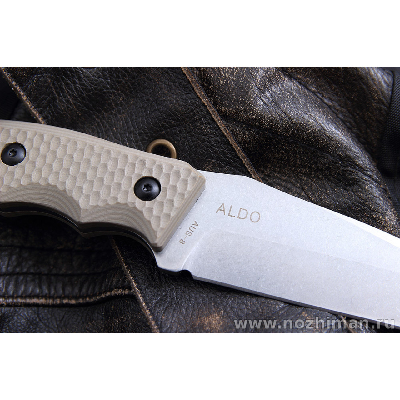 Mr.Blade нож Aldo сталь Aus-8 стоунвош, рукоять G10 tan