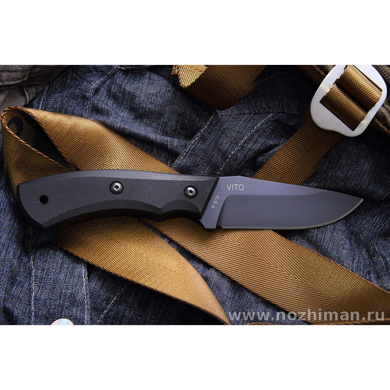 Mr.Blade нож Vito сталь Aus-8, рукоять G10 black