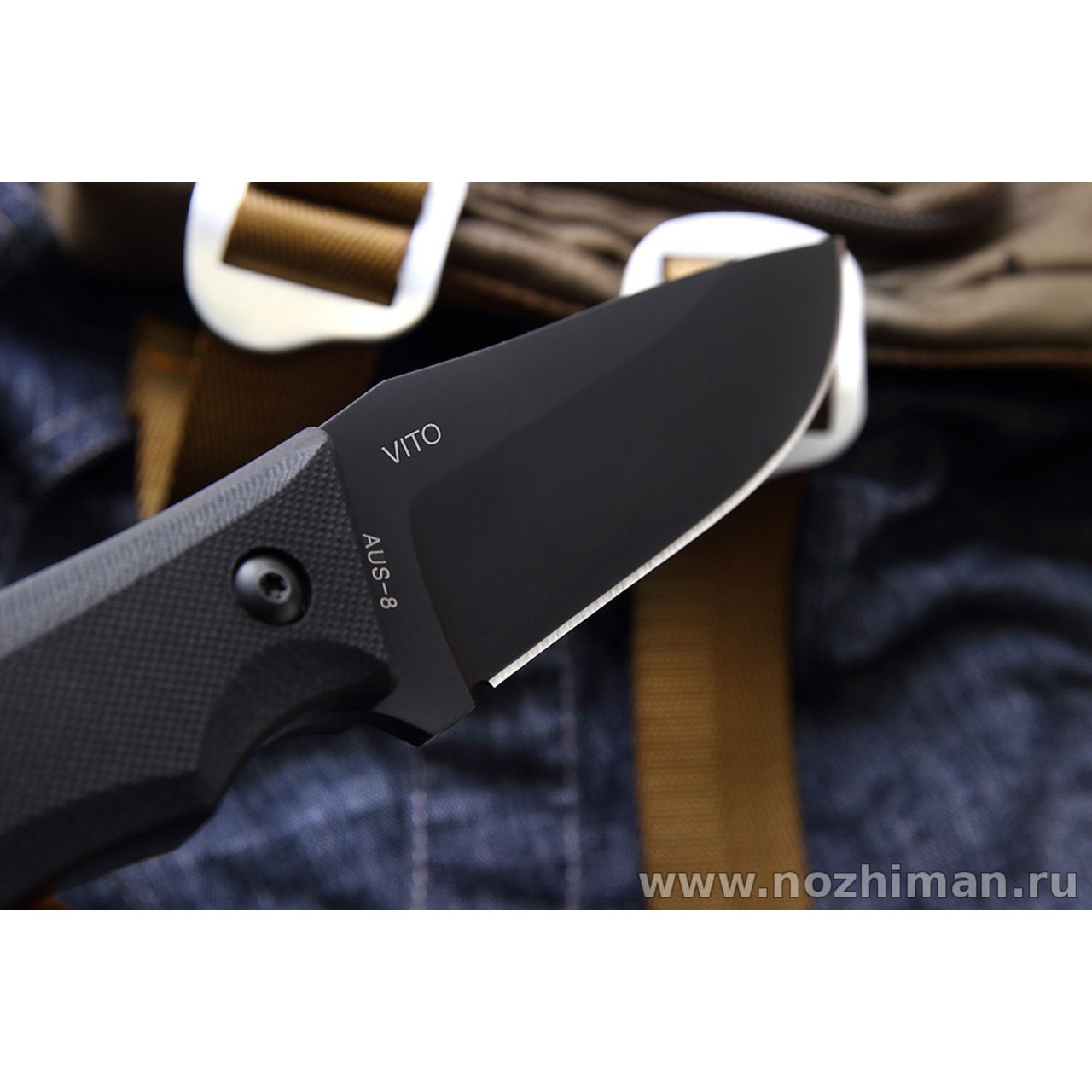 Mr.Blade нож Vito сталь Aus-8, рукоять G10 black