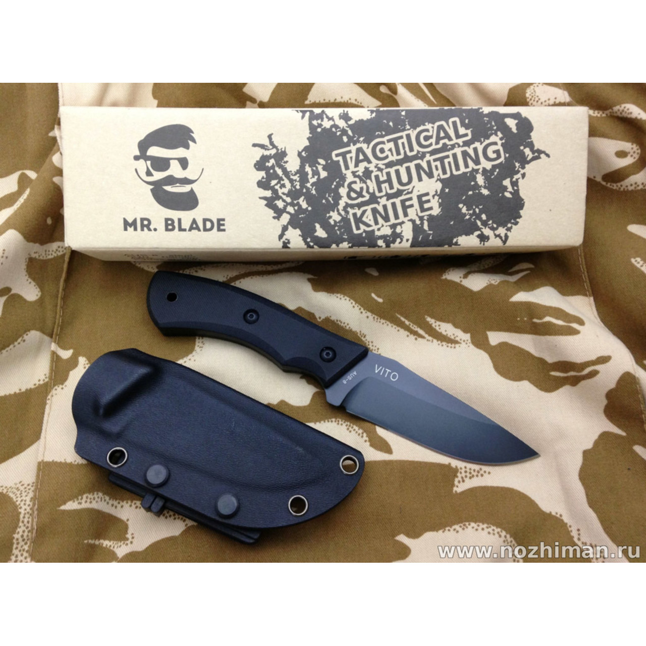 Mr.Blade нож Vito сталь Aus-8, рукоять G10 black