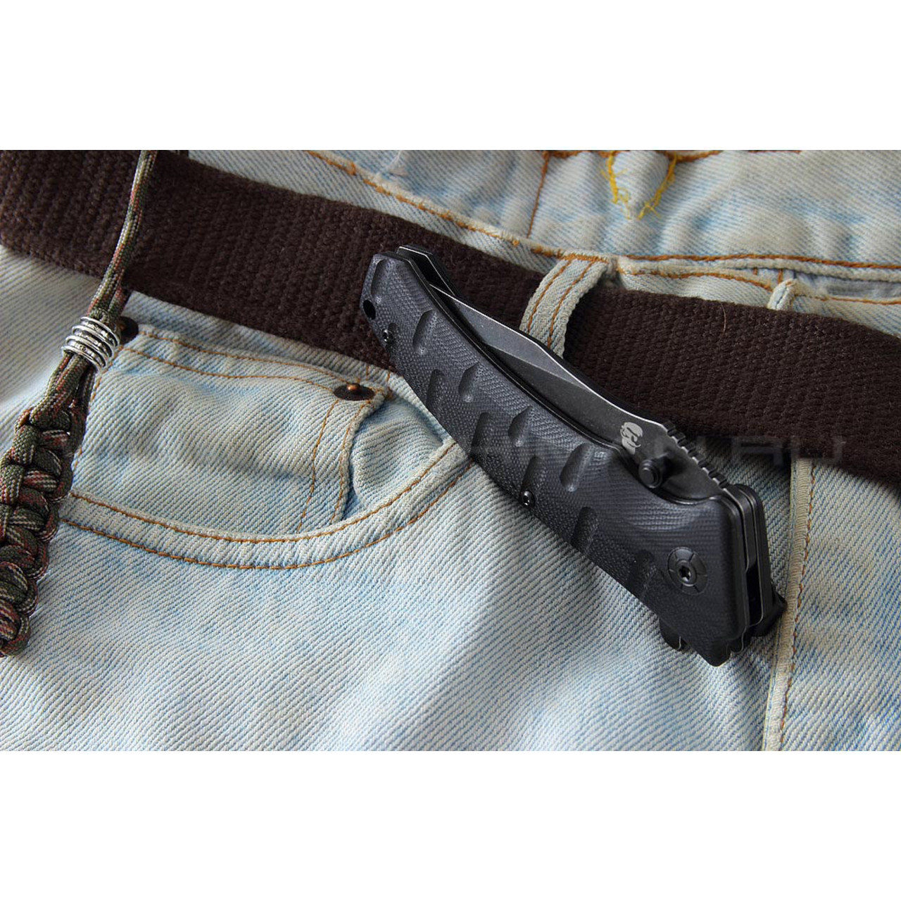 Shifter нож Odra сталь 8Cr14Mov блэквош, рукоять G10 black