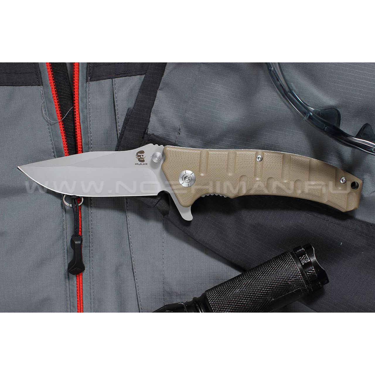Shifter нож Odra сталь 8Cr14Mov bead-blast, рукоять G10 tan