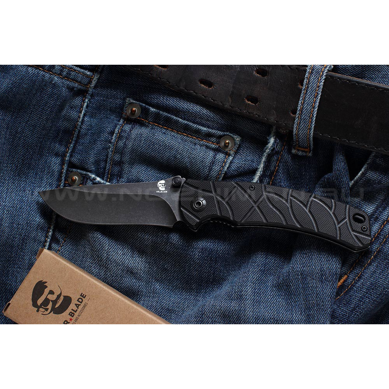 Mr.Blade нож Oslava сталь 8Cr14Mov блэквош, рукоять G10 black
