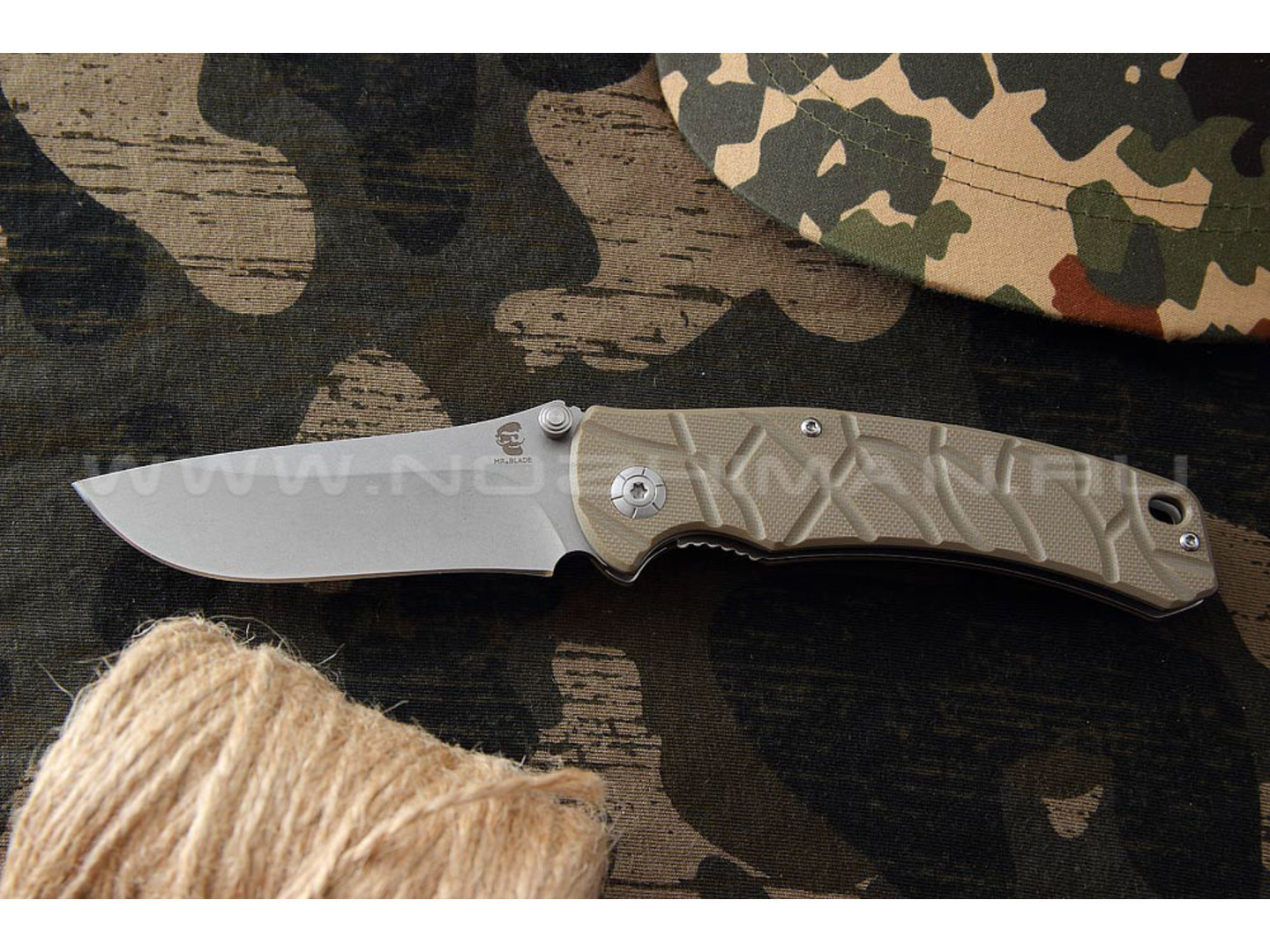 Mr.Blade нож Oslava сталь 8Cr14Mov stonewash, рукоять G10 tan