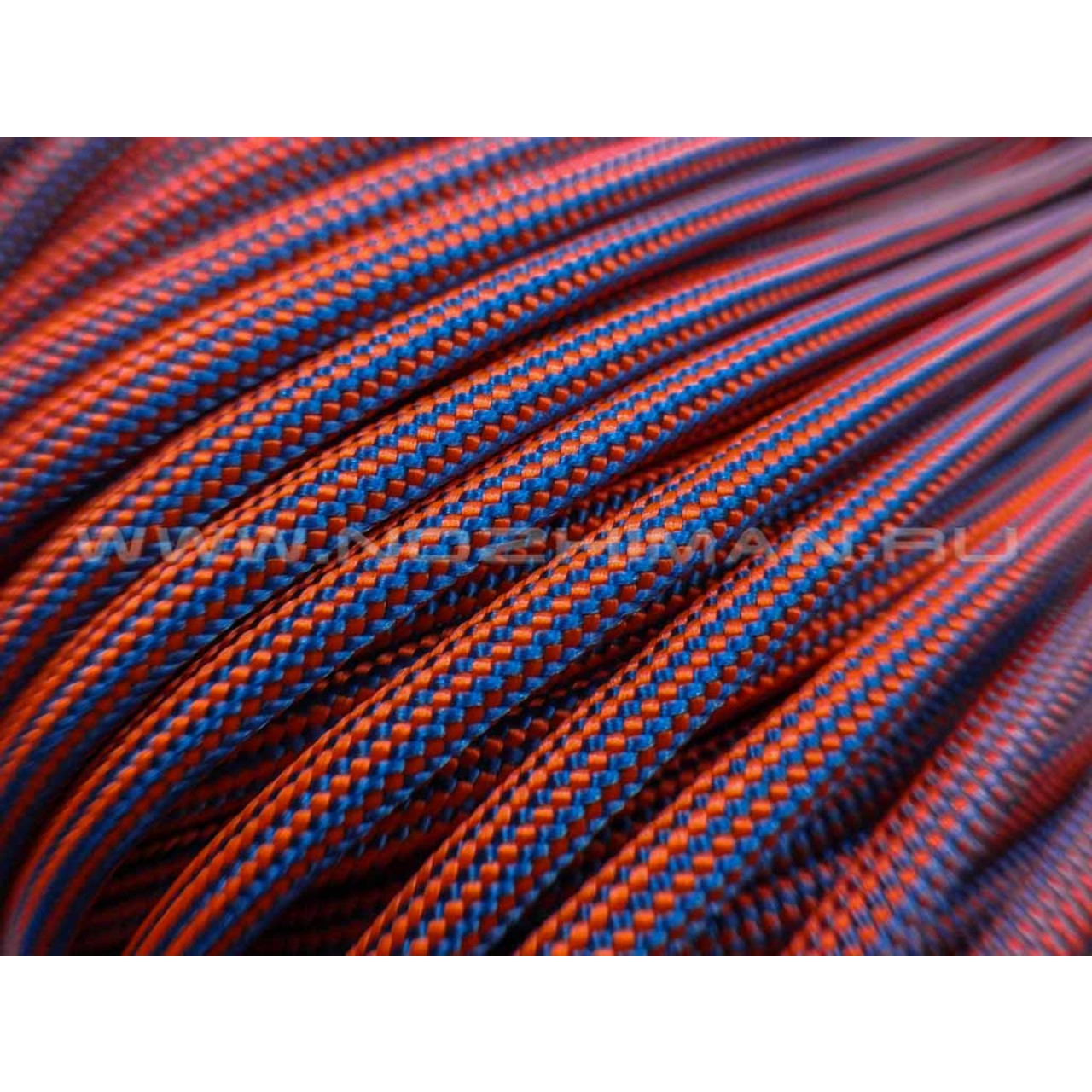 Paracord 550 Safety Orange & Ocean Stripes