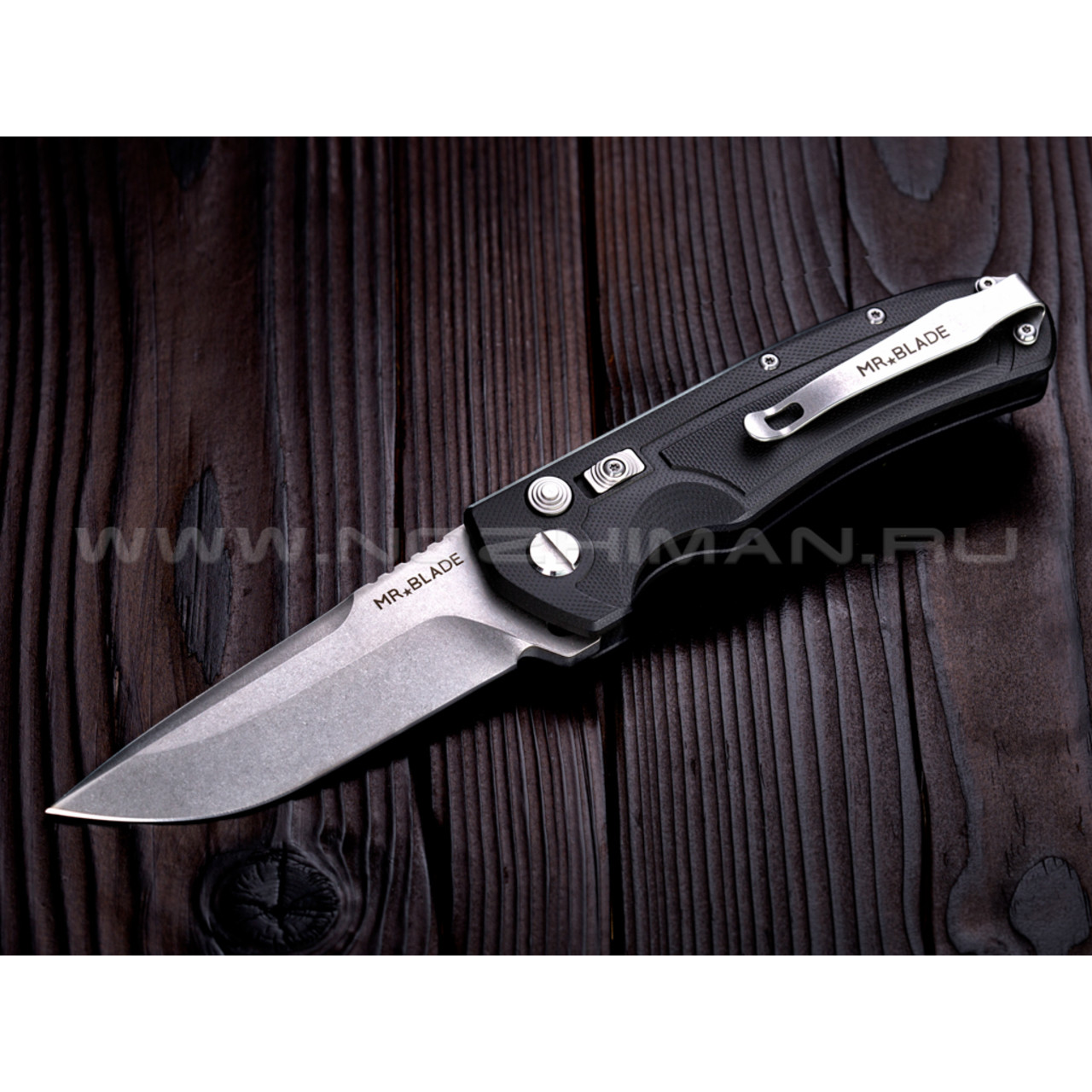 Mr.Blade нож Raven сталь D2 стоунвош, рукоять G10 black