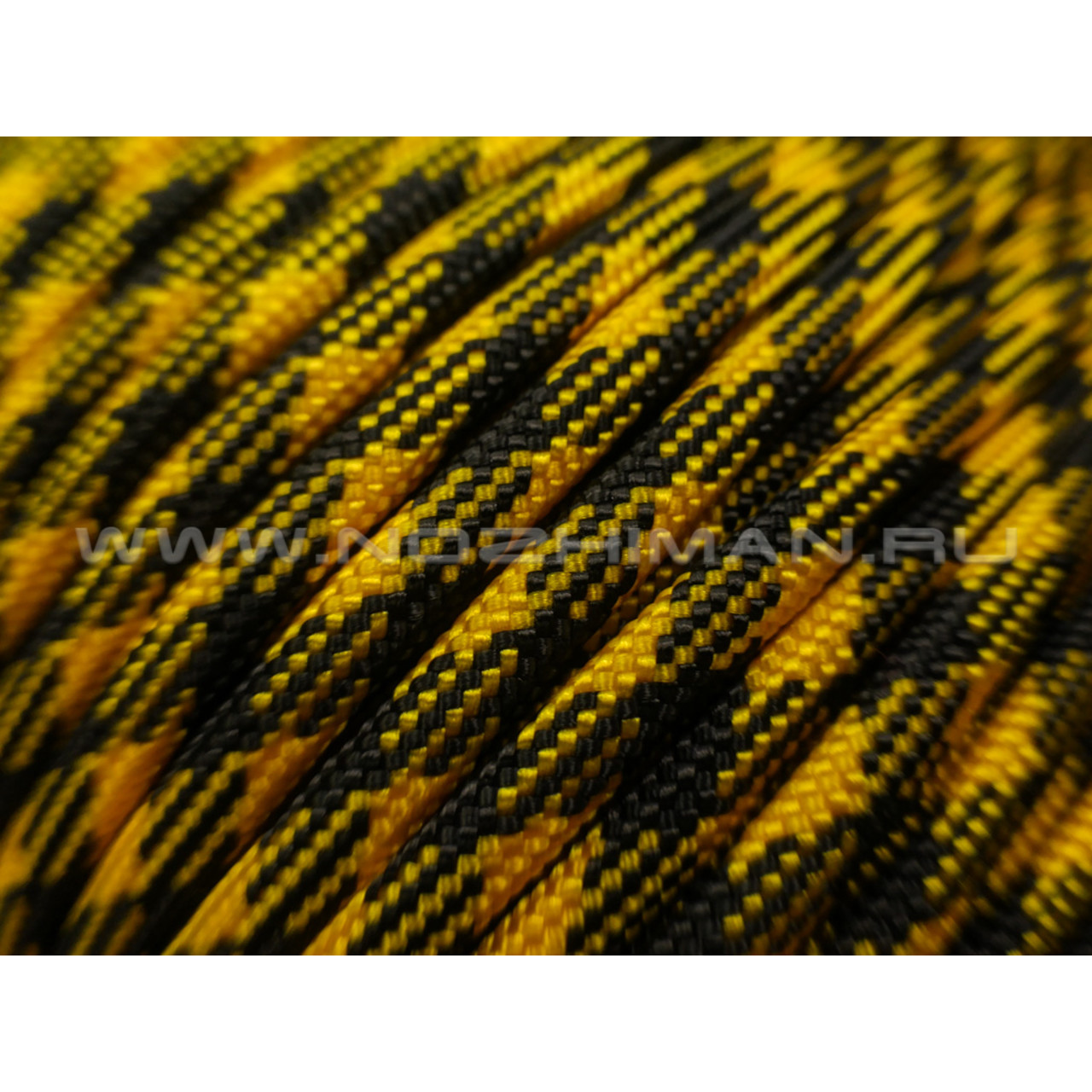 Paracord 550 Black & Goldenrod