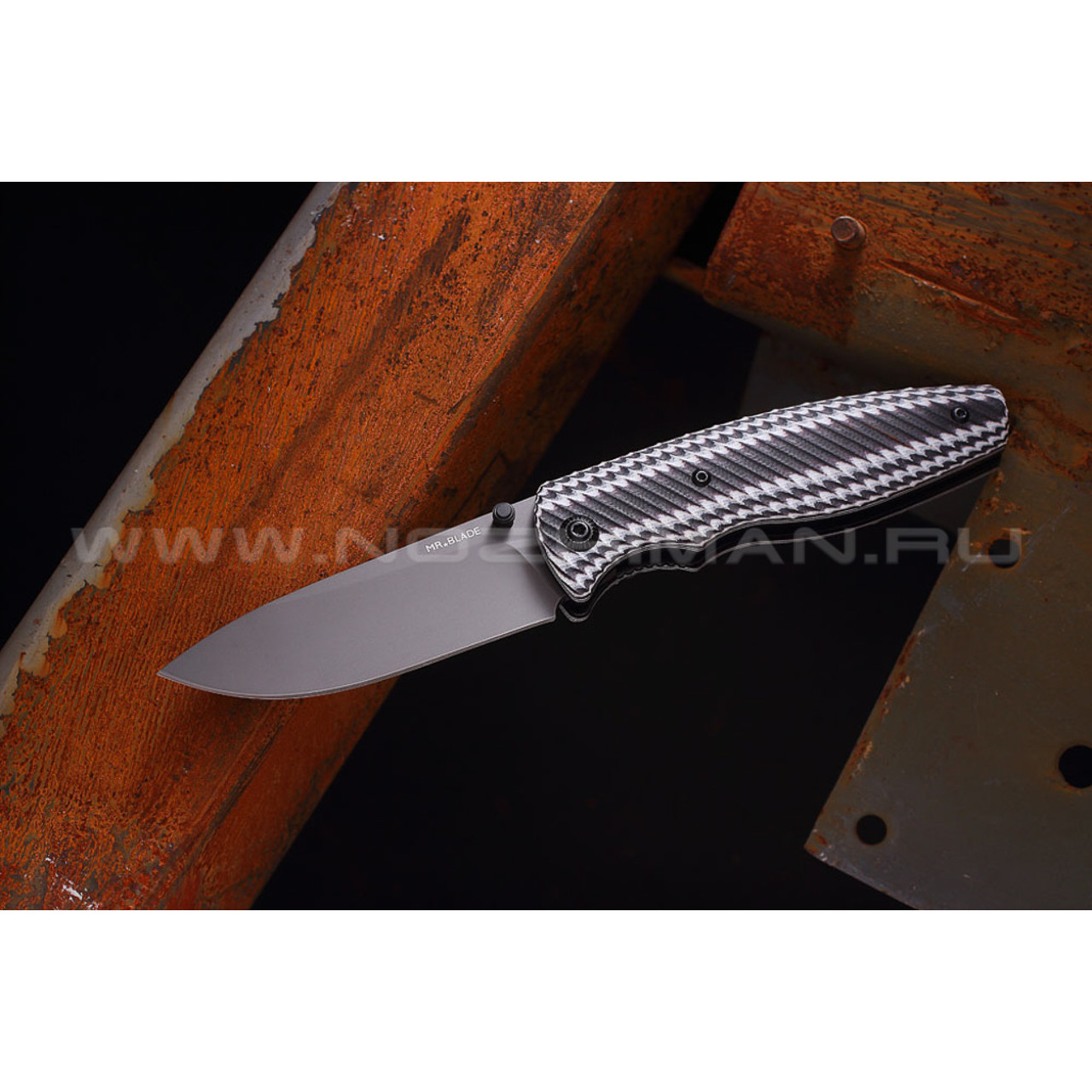 Shifter нож Zipper сталь D2 grey, рукоять G10 colored