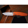 Shifter нож Zipper сталь D2 стоунвош, G10 orange Shifter нож Zipper сталь D2 стоунвош, G10 orange