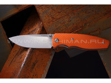 Shifter нож Zipper сталь D2 stonewash, G10 orange