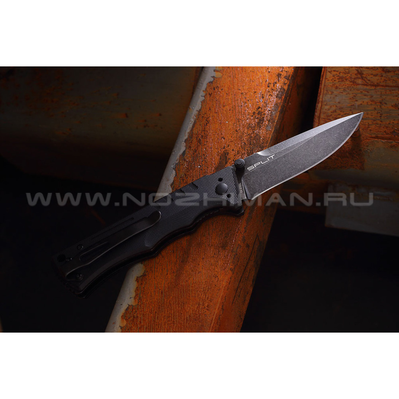 Shifter нож Split сталь D2, рукоять G10 black