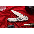 Mr.Blade нож Keeper сталь M390, рукоять титан - NO SHNUR NO PARTY (Сергей Шнуров) Metallic