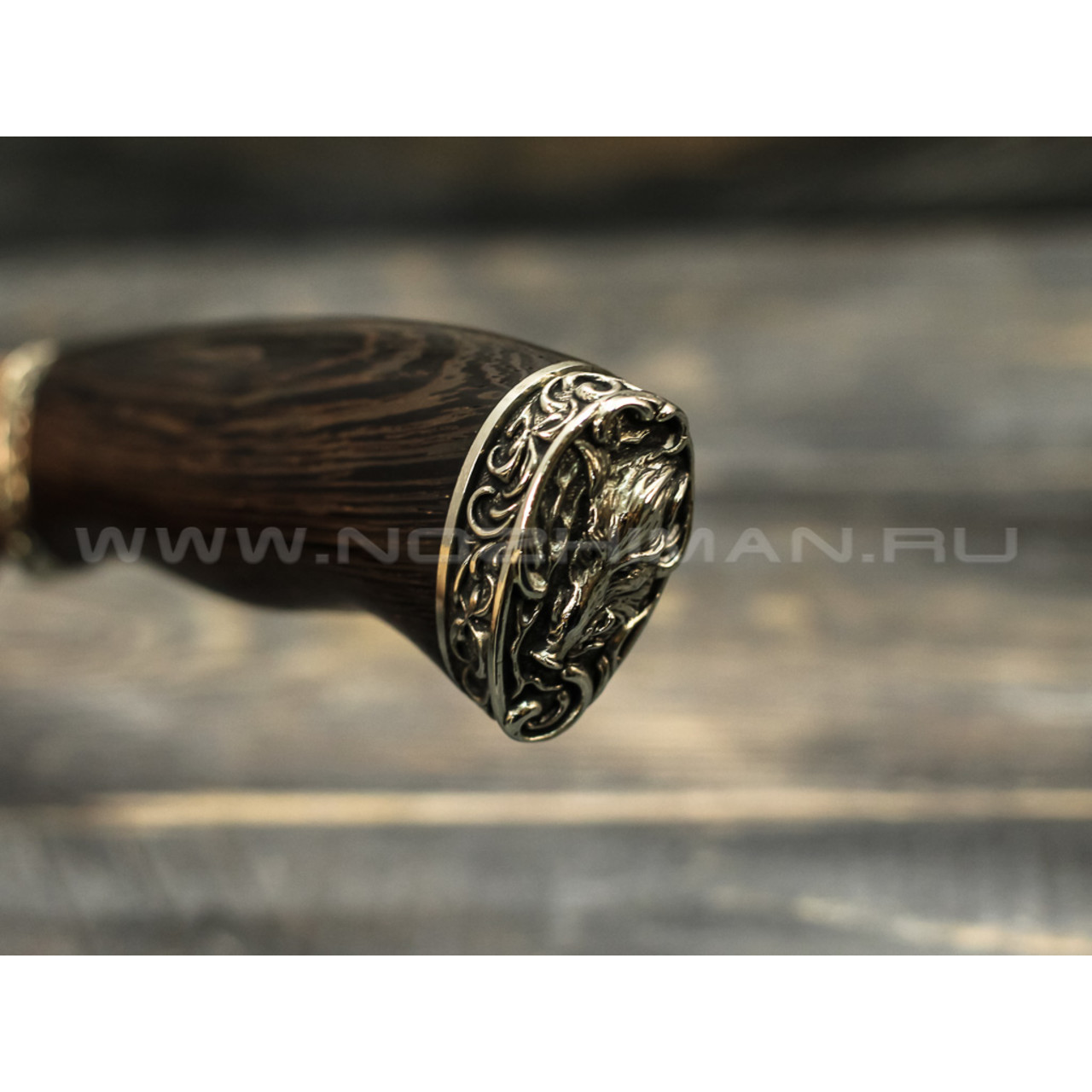Нож "Рэкс" 95Х18, венге, мельхиор