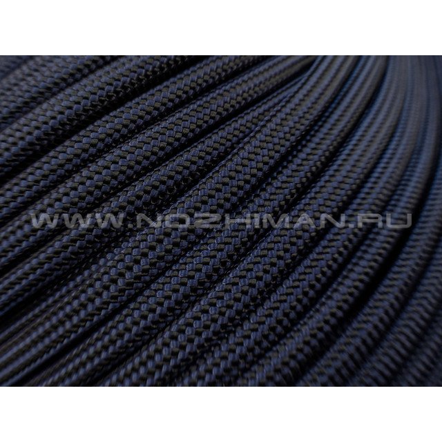 Paracord 550 Navy & Black Stripes