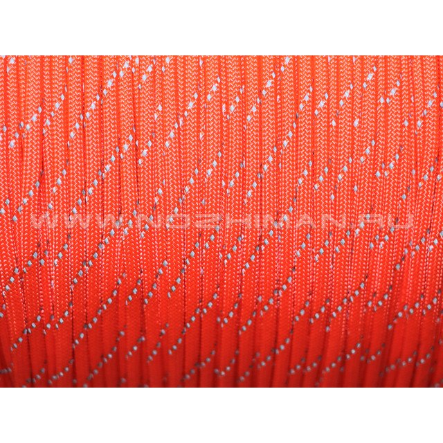 Paracord 550 Reflective Safety Orange (Светоотражающий)