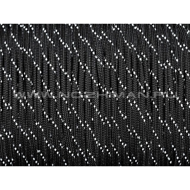 Paracord 550 Reflective Black (Светоотражающий)