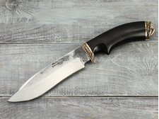 Нож "Волк" 95Х18, граб, бронза