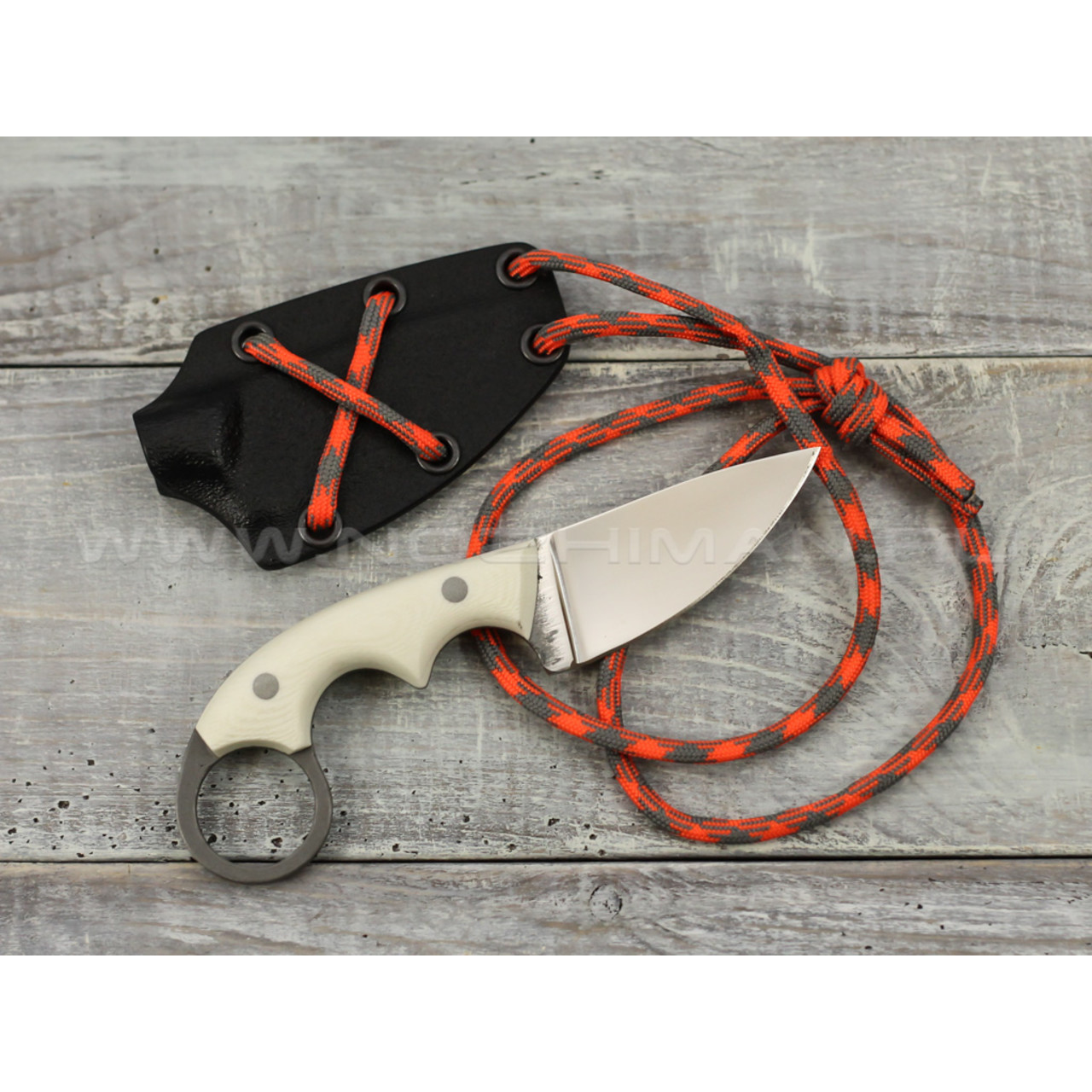 Нож "Шейный-2" K340, white G10