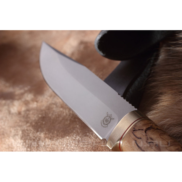 Нож "Оцелот" Bohler N690, карельская береза