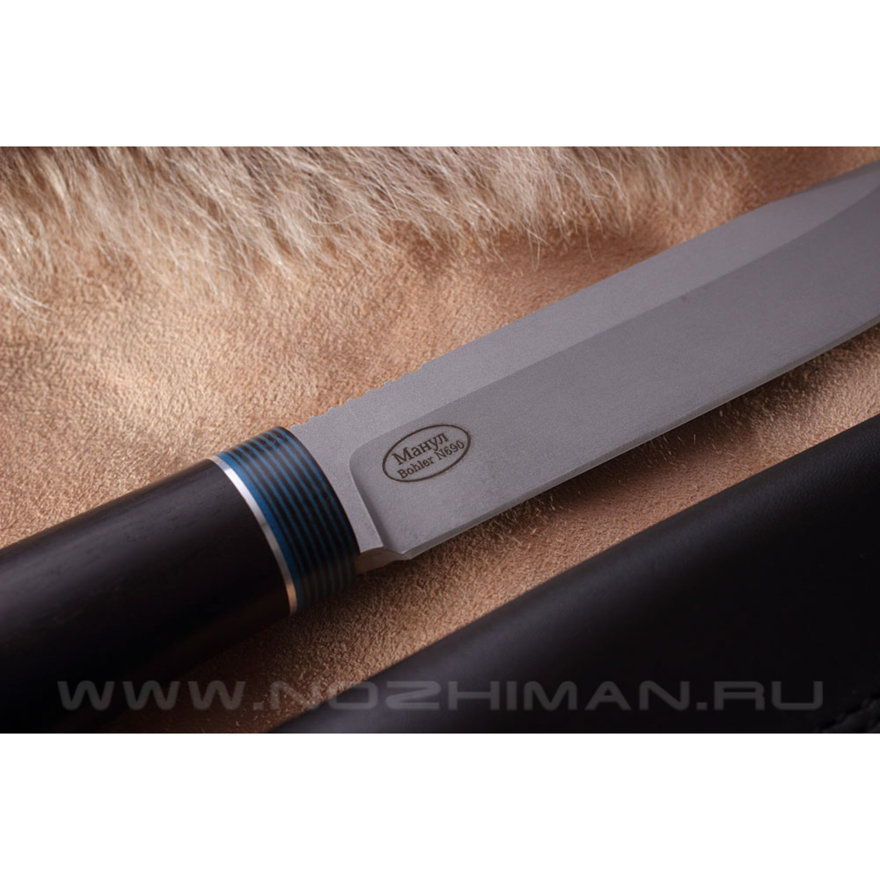 Нож "Манул" сталь Bohler N690, рукоять граб (Северная Корона)