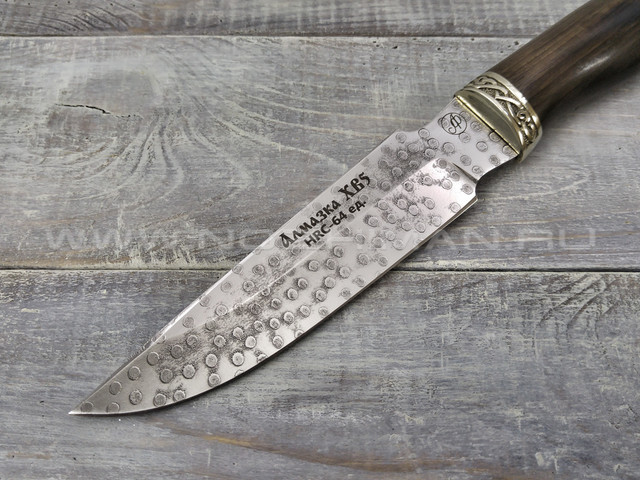 Нож "Рысь" Алмазка ХВ5, граб, мельхиор