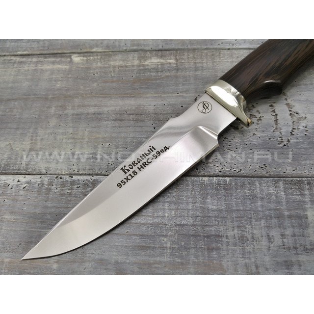 Нож "Ирбис-С" 95Х18, венге, мельхиор
