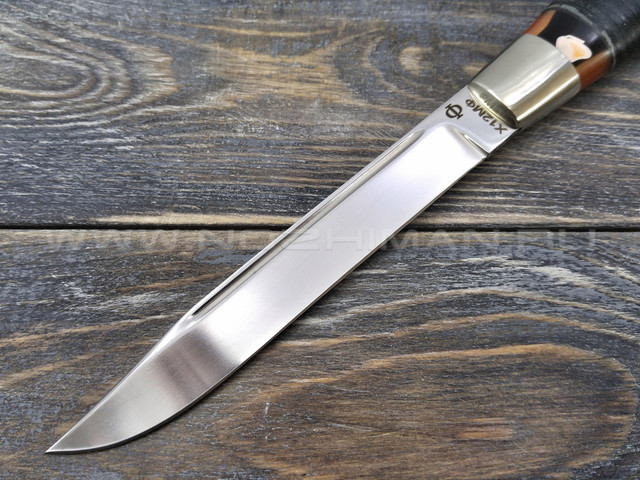 Нож "Проворный" Х12МФ, наборная кожа