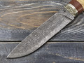 Нож "Клык" Дамаск, наборная береста (2)
