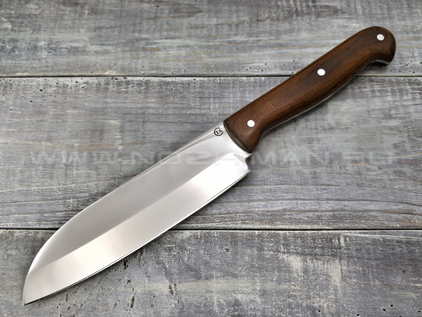 Нож кухонный "ТК-2Т" сталь 95Х18, рукоять текстолит (Титов & Солдатова)