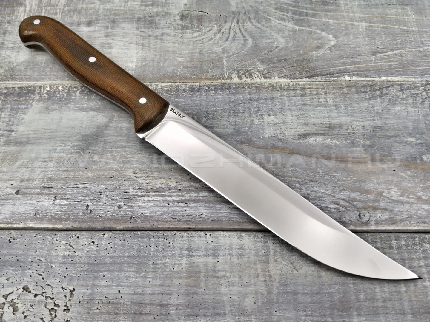 Нож кухонный "ТК-3Т" сталь 95Х18, рукоять текстолит (Титов & Солдатова)