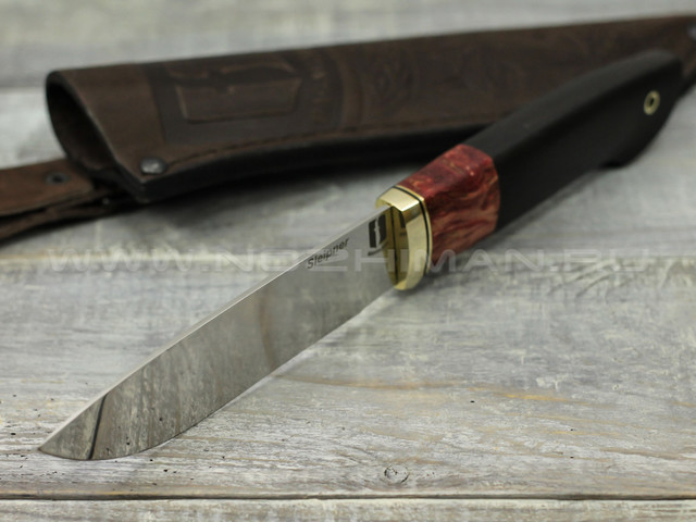 Нож "Бригадир" Sleipner, граб, ст. карельская береза