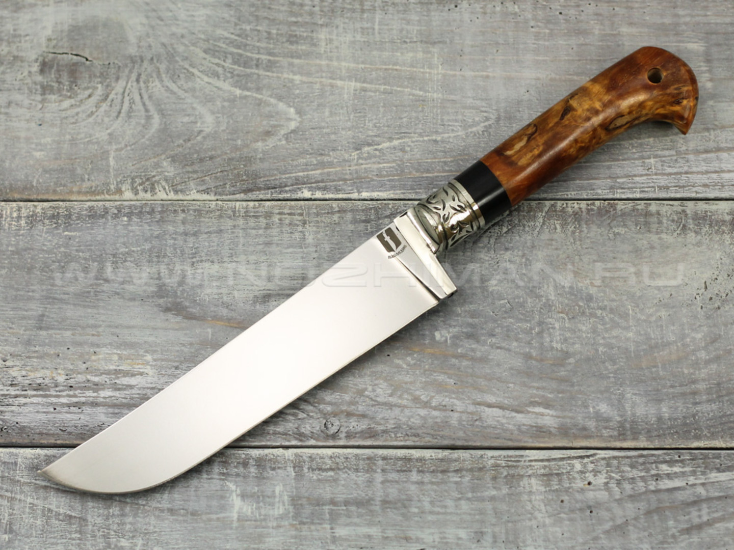 Нож "Пчак-Б1" K340, ст. карельская береза, акрил