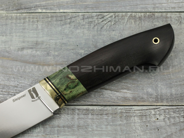 Нож "Бабай" Sleipner, граб, ст. карельская береза