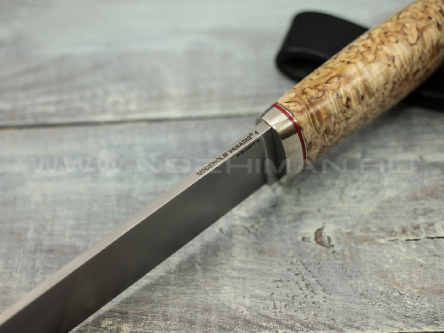 Нож "Консул" Vanadis 4, стаб. карельская береза