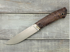 Нож "Клык" M390, карельская береза