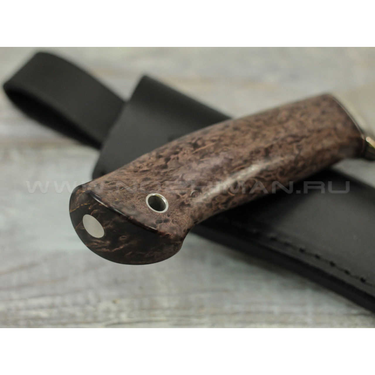Нож "Панцуй" M390, карельская береза