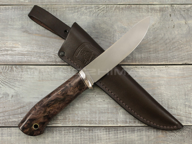 Нож "Скинер-Б" M390, карельская береза (2)