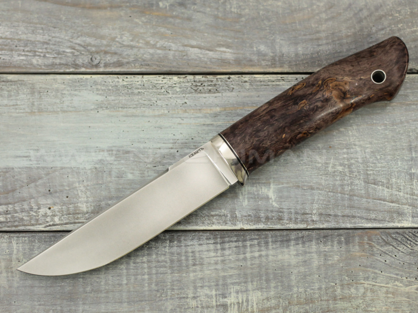 Нож "Клык" K340, карельская береза