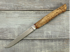 Нож "Шило" N690, карельская береза