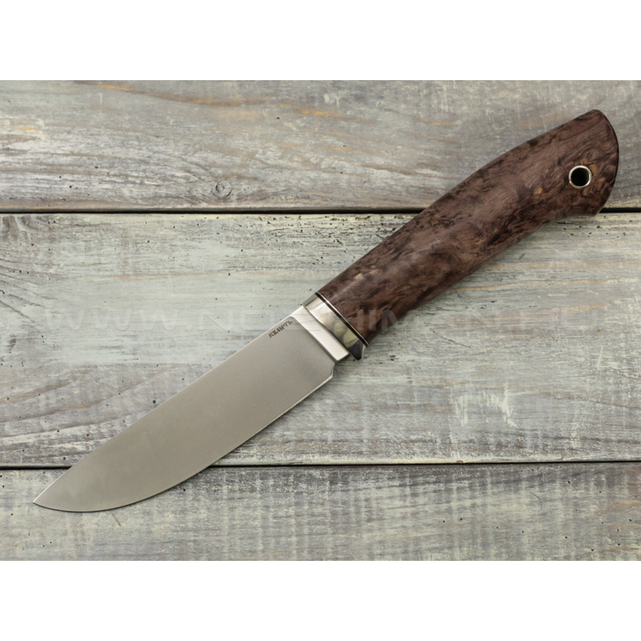Нож "Скинер" M390, карельская береза