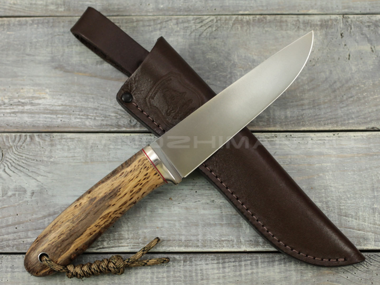 Нож "Кит" M390, карельская береза