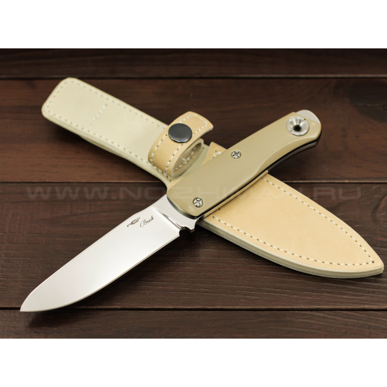 N.C.Custom нож Brash сталь M390, рукоять G10 tan