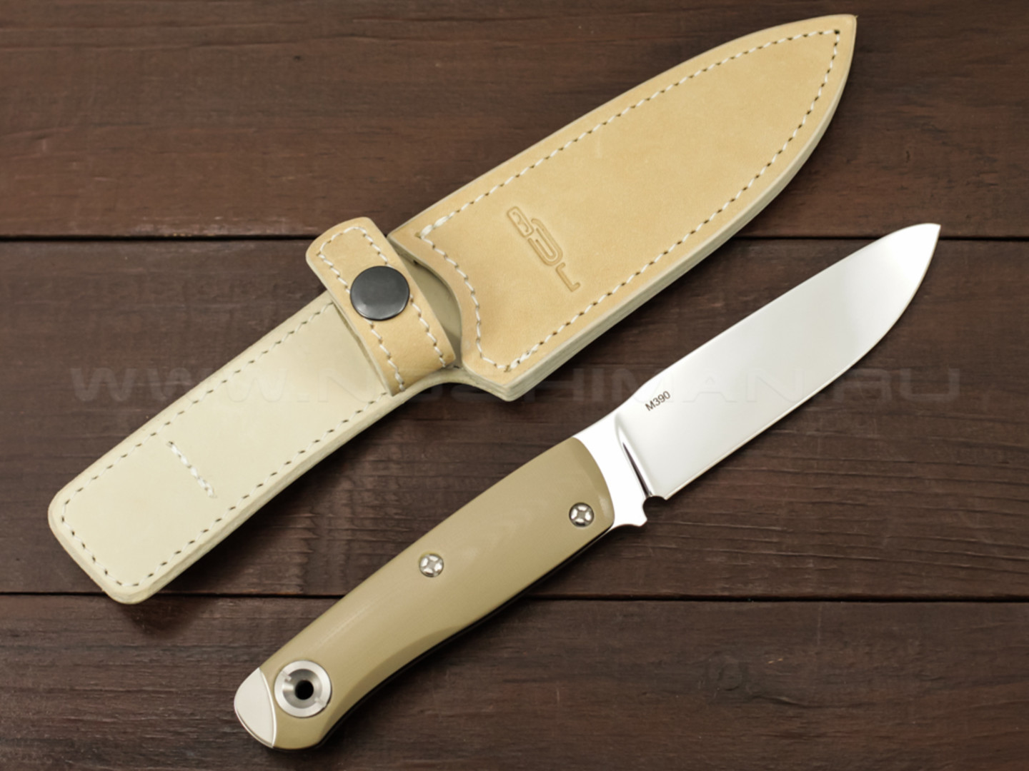 N.C.Custom нож Brash сталь M390, рукоять G10 tan